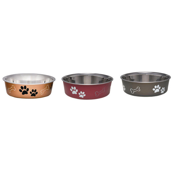 Loving Pets PET BOWL DOG ASSORTD LRG 7406LBM